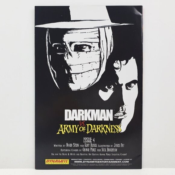 Darkman vs. Army Darkness Comic Book Issue #3 Bradshaw Cover Dynamite 2007 VF/NM - Picture 2 of 11